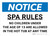 Notice: Spa Rules No Children Under 13 Landscape - Wall Sign