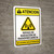 Caution: RF Radiation Hazard Spanish - Wall Sign
