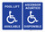 Pool Is Equipped With Handicap Lift See Pool Manager Portrait - Wall Sign