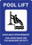 Pool Is Equipped With Handicap Lift See Pool Manager for Instructions Portrait - Wall Sign