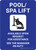 Pool/Spa Lift Available Upon Request Portrait - Wall Sign