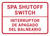 Spa Shutoff Switch Bilingual Spanish Landscape - Wall Sign