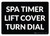 Spa Timer Lift Cover Turn Dial Landscape - Wall Sign