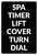 Spa Timer Lift Cover Turn Dial Portrait - Wall Sign