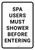 Spa Users Must Shower Before Entering Portrait - Wall Sign