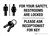 For Your Safety Restrooms Locked Ask Receptionist For Key Landscape - Wall Sign