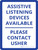 Assistive Listening Devices Available Contact Usher Portrait - Wall Sign