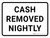 Cash Removed Nightly Landscape - Wall Sign