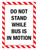 Do Not Stand While Bus Is In Motion Portrait - Wall Sign