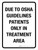 Due To OSHA Guidelines Patients Only In Treatment Area Portrait - Wall Sign