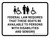 Federal Law Requires That These Seats Be Available To Persons With Desabilities And Seniors Landscape - Wall Sign