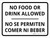 No Food or Drink Allowed - Bilingual Spanish Landscape Wall Sign