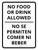 No Food or Drink Allowed - Bilingual Spanish Portrait Wall Sign