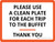 Please Use A Clean Plate For Each Trip To The Buffet Landscape - Wall Sign