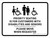Priority Seating is for Customers with Disabilities Please Move Landscape - Wall Sign