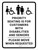Priority Seating is for Customers with Disabilities Please Move Portrait - Wall Sign