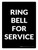 Ring Bell for Service Portrait - Wall Sign