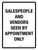 Salespeople And Vendors Seen By Appointment Only Portrait - Wall Sign