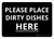 Please Place Dirty Dishes Here Landscape - Wall Sign