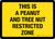 This Is Peanut Tree Nut Restricted Zone Landscape - Wall Sign