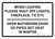 When Leaving Please Shut Off Lights Fireplace TV Landscape - Wall Sign