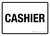 Cashier White Landscape - Wall Sign