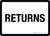 Returns White Landscape - Wall Sign
