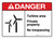 Danger: Turbine Area Private Property No Trespassing ANSI Landscape - Wall Sign