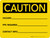 Caution: Write-on - Hazard/PPE Required/Contact Info Landscape - Wall Sign
