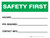 Safety First: Write-on - Hazard/PPE Required/Contact Info Landscape - Wall Sign