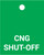 CNG Shut-Off - Valve Tag