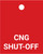 CNG Shut-Off - Valve Tag