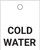 Cold Water - Valve Tag