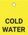 Cold Water - Valve Tag
