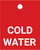 Cold Water - Valve Tag
