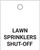 Lawn Sprinkler Shut-Off - Valve Tag