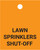 Lawn Sprinkler Shut-Off - Valve Tag