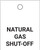 Natural Gas Shut-Off - Valve Tag