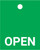Open - Valve Tag