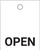 Open - Valve Tag