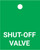 Shut-Off Valve - Valve Tag