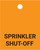 Sprinkler Shut-Off - Valve Tag