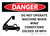 Danger: Do Not Operate Machine When Wind Conditions Exceed 28 MPH Landscape - Wall Sign
