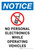 Notice: No Personal Electronics While Operating Vehicles Portrait - Wall Sign