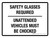 Safety Glasses Required Unattanded Vehicles Must Be Chocked Landscape - Wall Sign