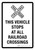 This Vehicle Stops At All Railroad Crossings Portrait - Wall Sign