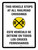 This Vehicle Stops At All Railroad Crossings Bilingual Spanish Portrait - Wall Sign