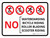No Skateboarding Bicycle Riding Roller Blading Scooter Riding Landscape - Wall Sign
