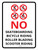 No Skateboarding Bicycle Riding Roller Blading Scooter Riding Portrait - Wall Sign