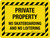 Private Property No Skateboarding No Loitering Landscape - Wall Sign